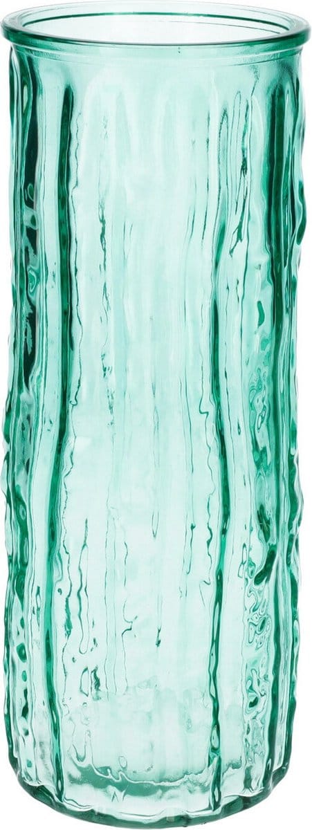 Bellatio Design Bloemenvaas - helder - transparant glas - 10 x 25 cm - vaas