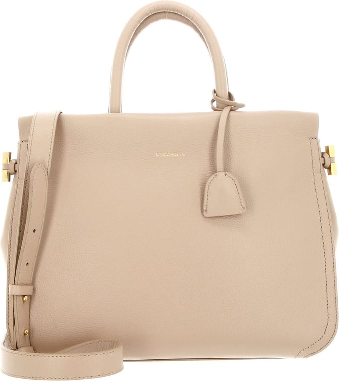 COCCINELLE Leren Handtas Schoudertas Blue Handbag Toasted Beige