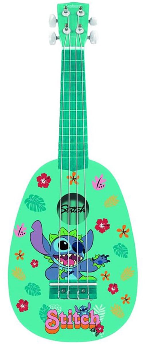 Stitch Wooden Ukulele met nylon snaren - 21'' / 53 cm