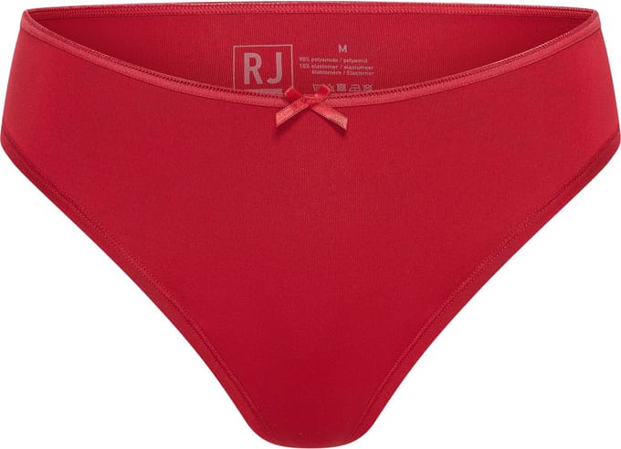 RJ Pure Color Dames String Donkerrood M