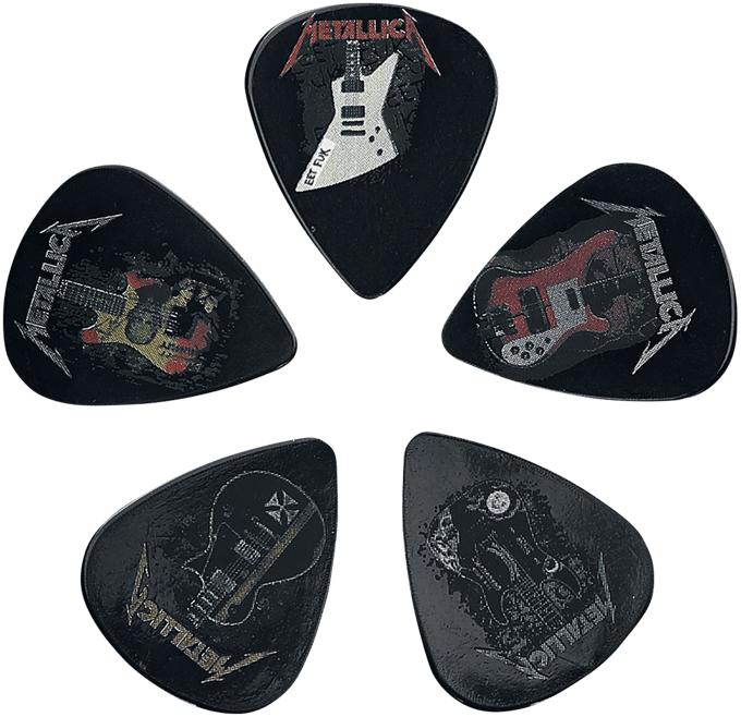 Metallica Guitars Unisex Plectrumset - meerkleurig - Standard