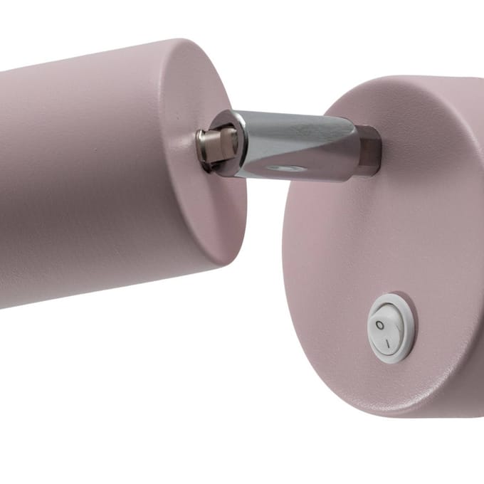 Luminex Wandspot Fun, roze, 14 cm hoog, verstelbaar, GU10