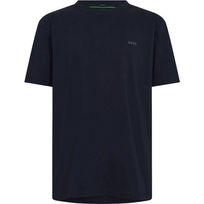 Boss Heren Logo Regular T-Shirt (Donkerblauw)