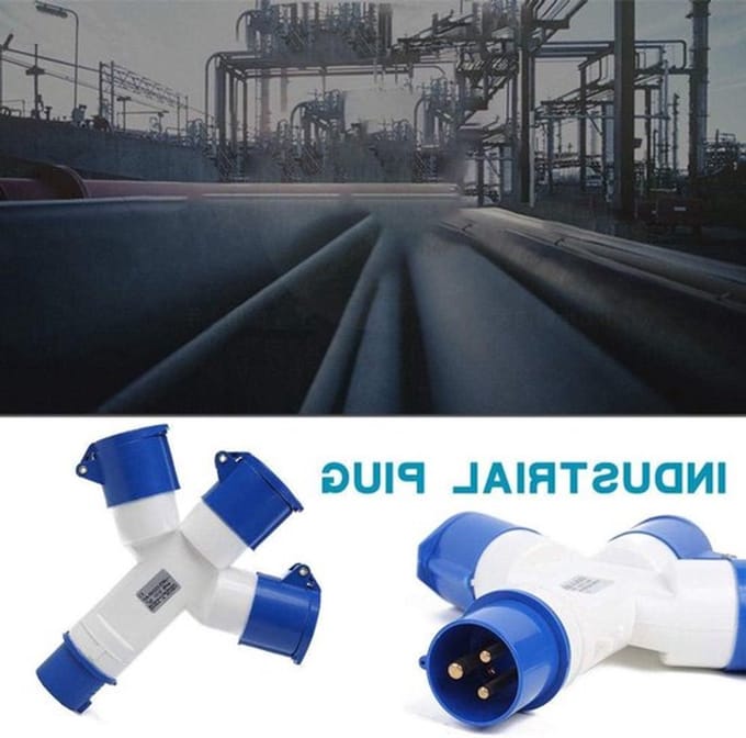 Waterdichte 3-Weg Verdeeldoos Industriële Stekker en Koppeling 16A IP44