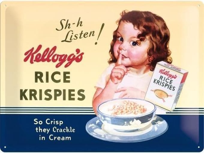 Wandbord  Nostalgie - Kellogg's Rice Krispies