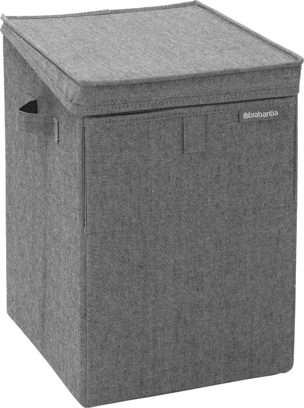 Brabantia Wasmand - met Deksel - Stapelbaar - 35 l - Pepper Black