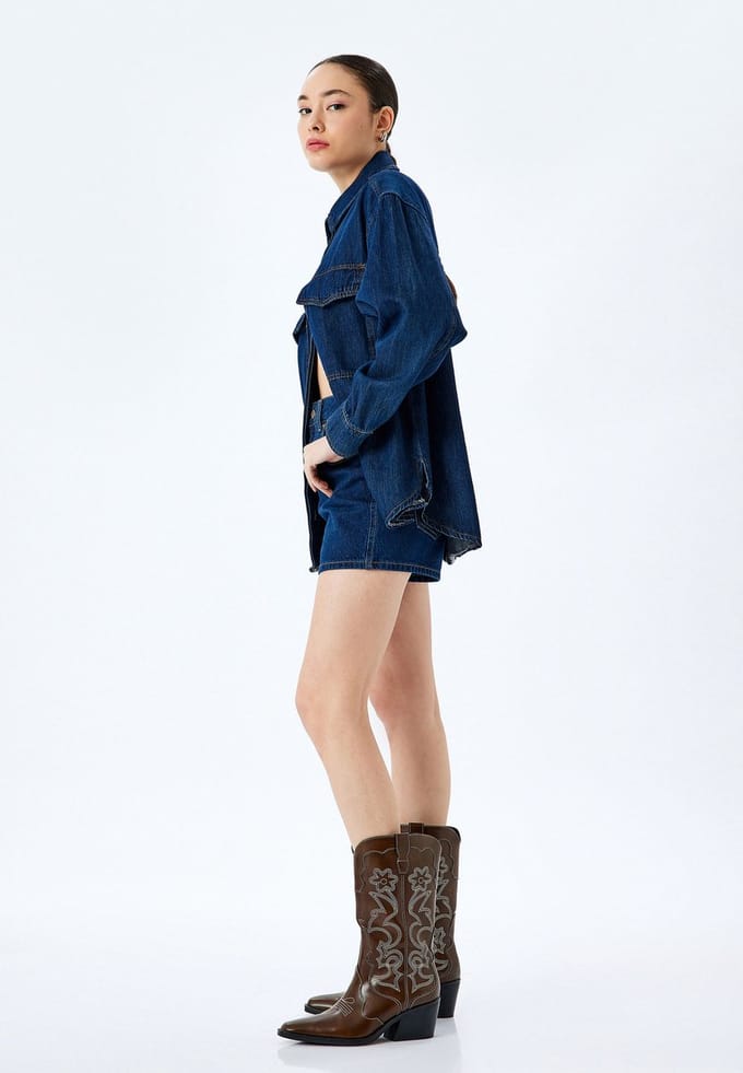 Denim Mini-lengte Jeansshorts