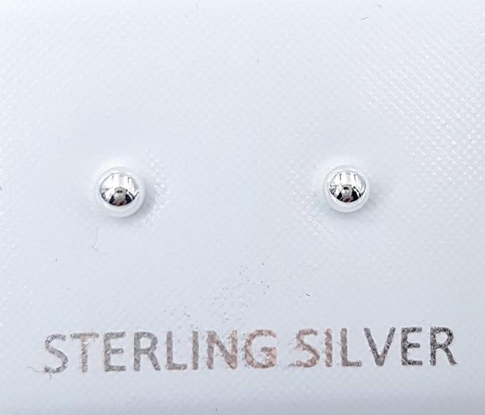 Zilveren oorknopjes 3mm bolletje