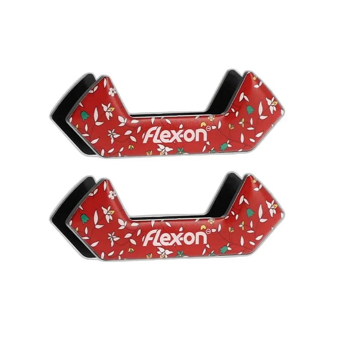 Matte rode stickers voor stijgbeugels Flex-On Safe-On Cottage