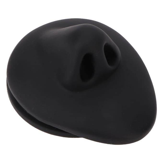 Modèle de nez en silicone souple, modèle de nez noir simulé pour instructions d'enseignement de l'acupuncture, bijoux