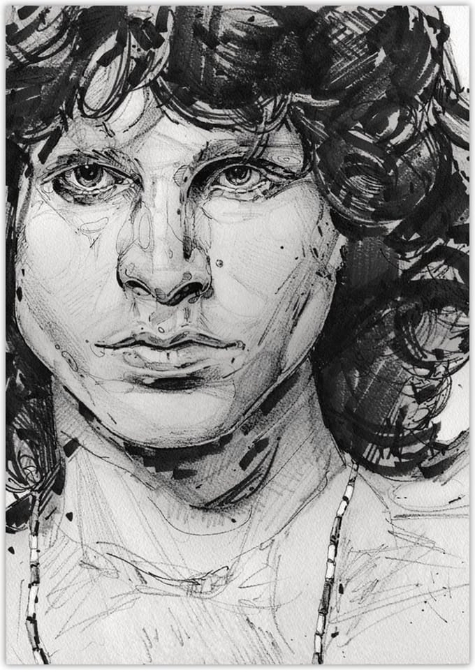 Jim Morrison - canvas - 70 x 100 cm
