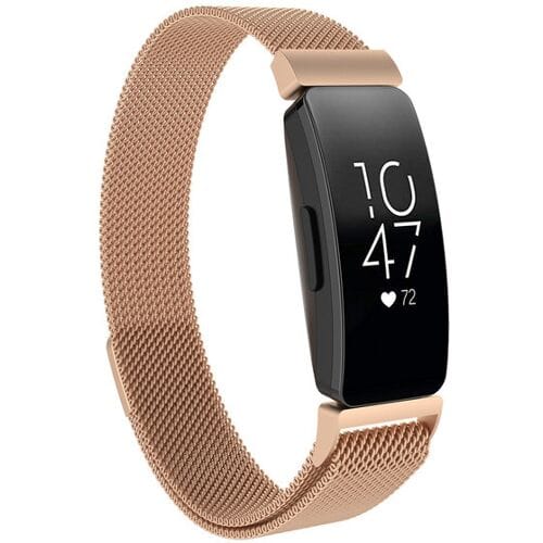 Fitbit Inspire Milanese band (rosé goud) - Afmetingen: Maat S