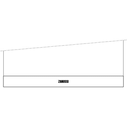 AEG voorste glas, zwart, Electrolux, 594x466mm 140061348136