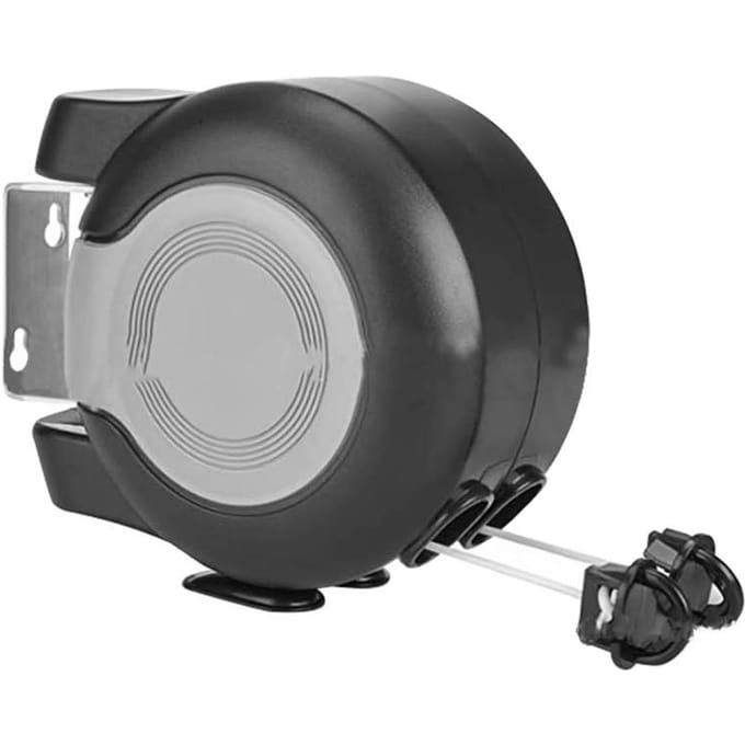 Dubbele Intrekbare Waslijn Binnen Buiten Waslijn Heavy Duty Intrekbaar Touwlijn voor gray