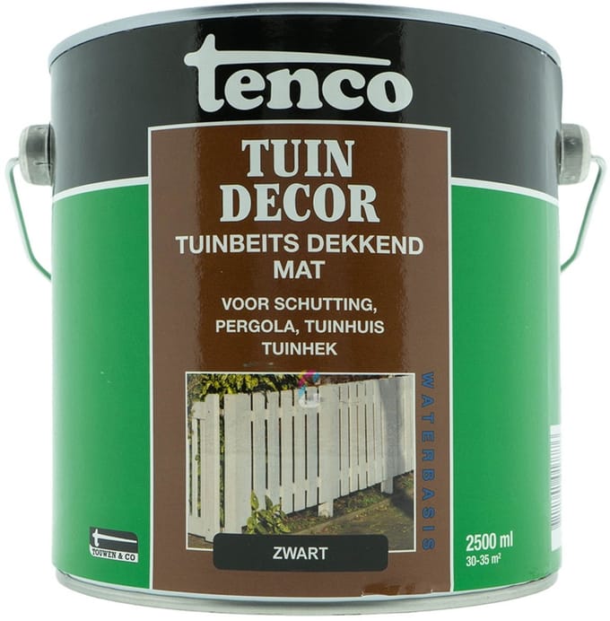 Tenco Tuindecor - Zwart - Mat - 2,5 liter
