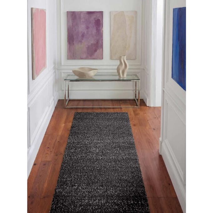 Ted Baker Ted baker notting hill soft polyester vloerkleed grijs- 80x300 cm