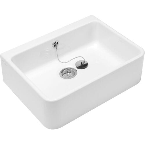 Villeroy & Boch O'novo gootsteen 49.5x40x17cm - met overloop wit