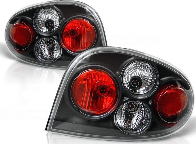 Achterlichten RENAULT MEGANE 96-10 02 COUPE ZWART