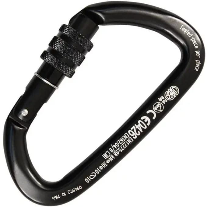 Schroefcarabiner voor klimmen Kong
