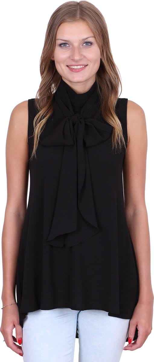 John Zack Elegante blouse met zwarte strik