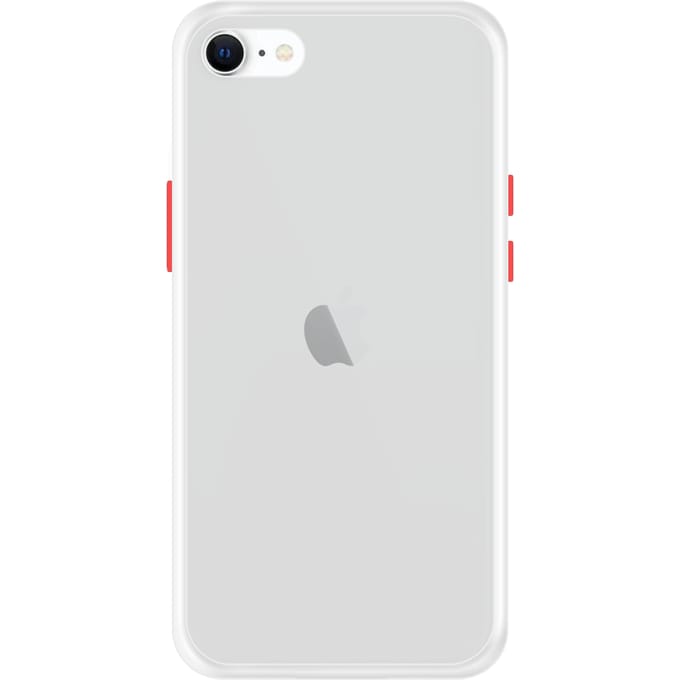 iPhone SE 2020 Back Cover - Wit/Transparant