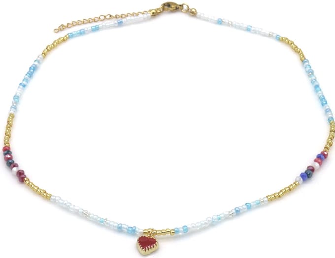 Ketting Hart – Kunststof – 45cm – valentijn – cadeau