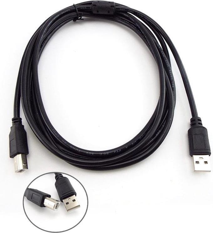 Printer kabel | Printer usb 2.0 Kabel 1.5 meter | Usb A naar Usb B | USB-A naar USB-B kabel - Universeel kabel voor printers | Ook geschikt voor scanners en externe harde schrijven
