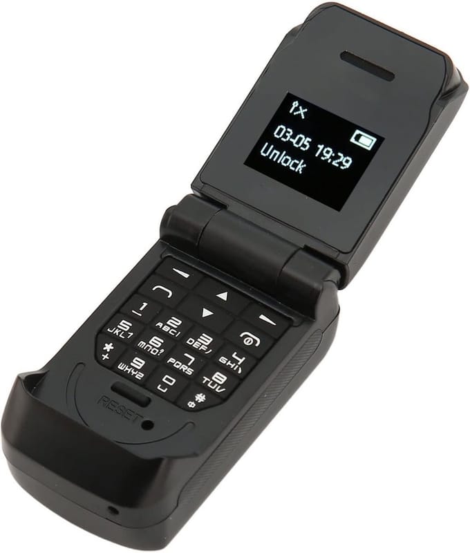 Mini Klaptelefoon 2G Ontgrendeld Eenvoudige Mobiele Telefoon voor Ouderen