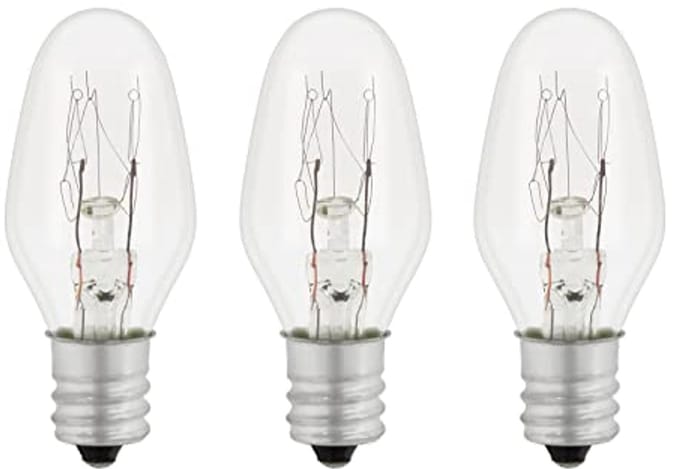 Vervangingslamp E12 7W Warm Wit 2700K - 40 Lumen - 3 Stuks