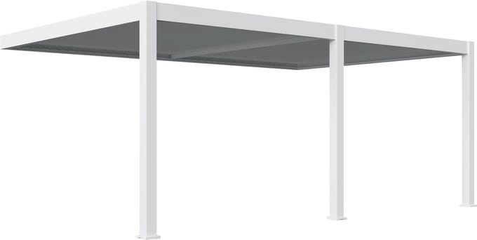 Orion Premium overkapping - E-LED - Muurbevestiging - 400x600 cm - Wit
