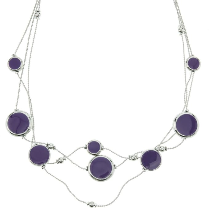 Behave - Drop Ketting met Paarse Accenten - Elegant Accessoire voor Elke Gelegenheid