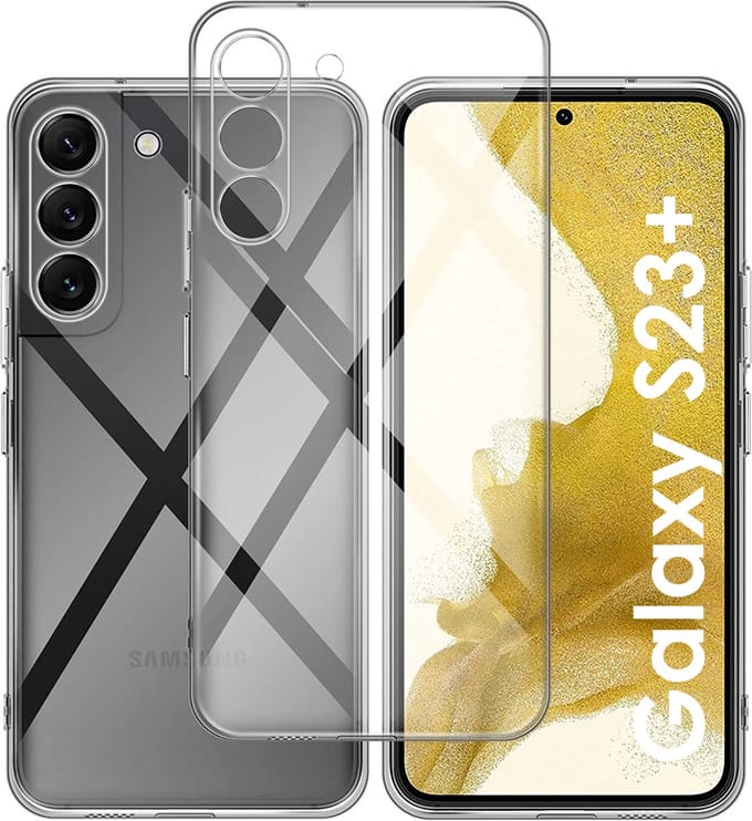 Hoesje voor Samsung Galaxy S23 Plus backcover Shockproof siliconen Transparant