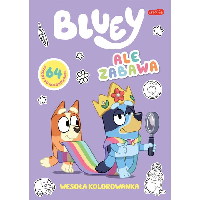Bluey Ale Plezier.  Kleurplaat