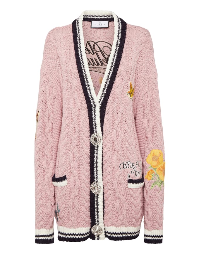 Knitted Embroidered Cardigan Deluxe Fairy