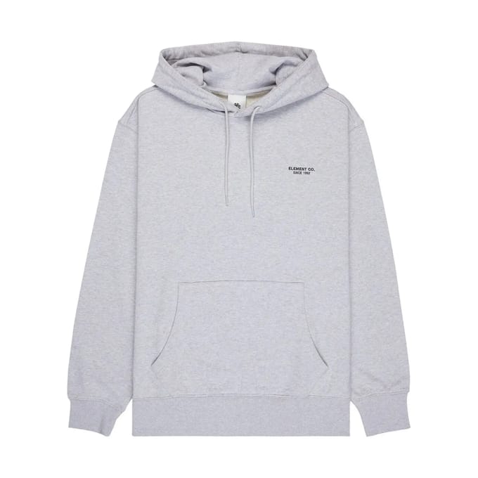 Element Co Emb Hoodie Grijs L Man