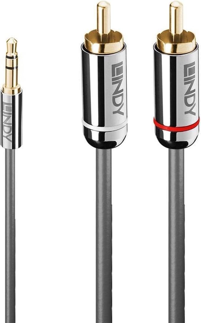 Audio Jack (3.5mm) to 2 RCA Cable LINDY 35334