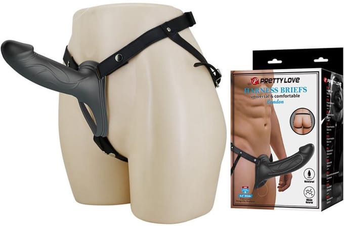 PRETTYLOVE London Universal Strap-on Harness With Hollow Dildo 6.6