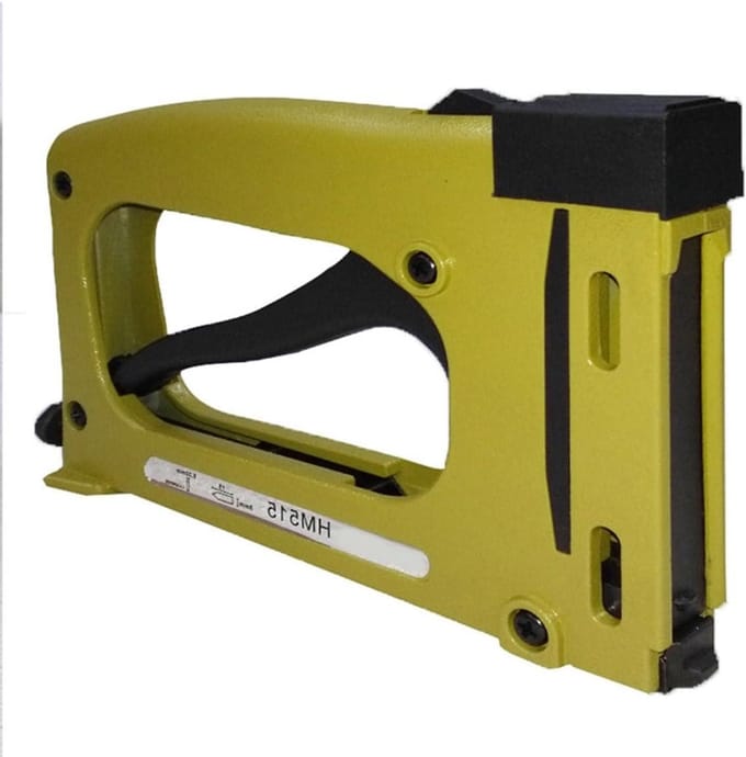 Gele Handtacker - Framegereedschap - Lijsten Maken - Compact Ontwerp - 24 x 19 x 6 cm - Geel