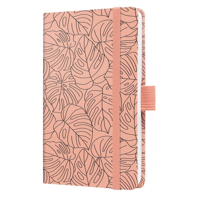 Sigel weekagenda Beauty 2026 formaat A6 Rosa Monstera hardcover