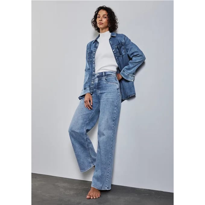 Jeans met wijde pijpen