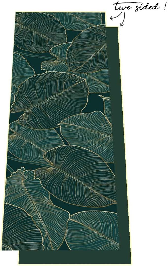 Love Generation ● Yoga Handdoek ● Tweezijdig ● Antislip ● Green Leaves