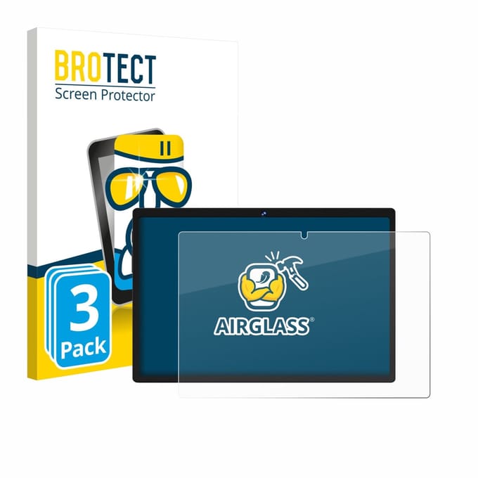 Screenprotector 3 Stuks voor Biegedy B29 10.1" Beschermglas transparant