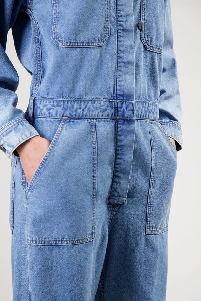 Mud Jeans Uma Jumpsuit Mid Blue Taglia: S | Tute Outlet | Donna | Blu
