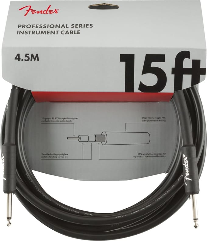 instrumentkabel - 990820021 - 15ft zwart