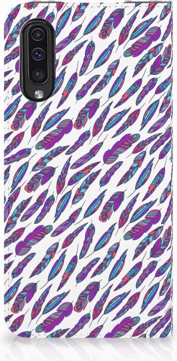 Samsung Galaxy A50 Hoesje met Magneet Feathers Color