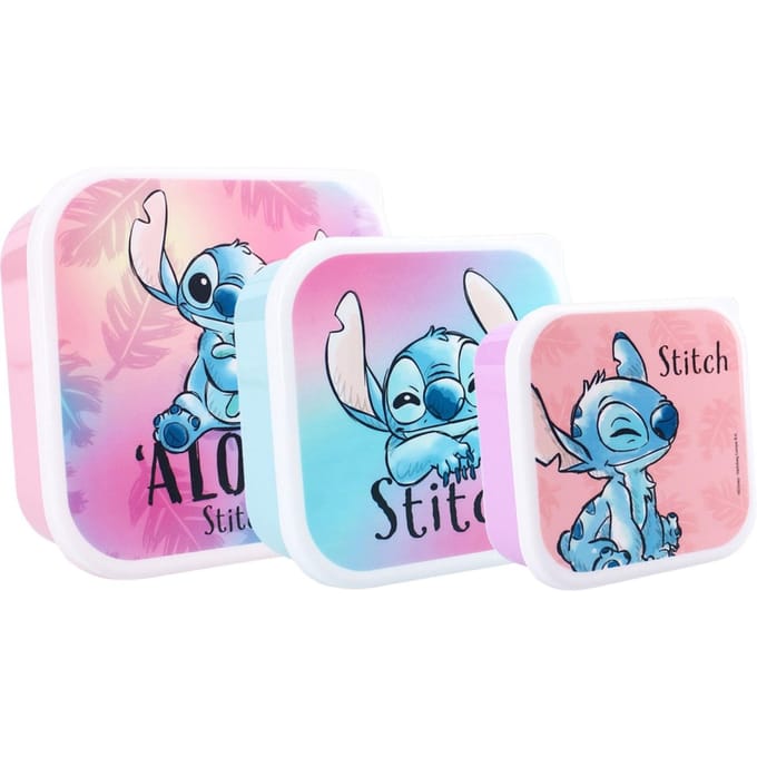 Vadobag Lilo & Stitch Snackbox en Fruitdoos Groen - 3in1