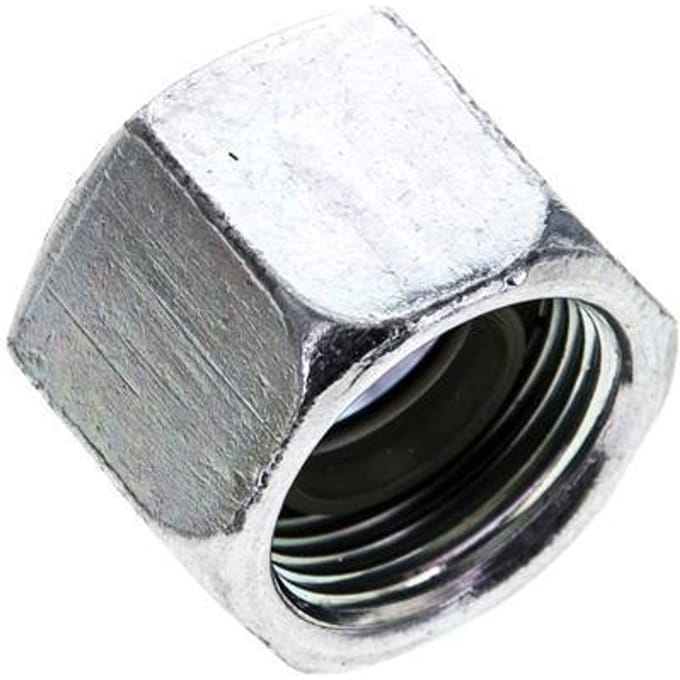 14 S M22x1.5 End Cap Stalen NBR
