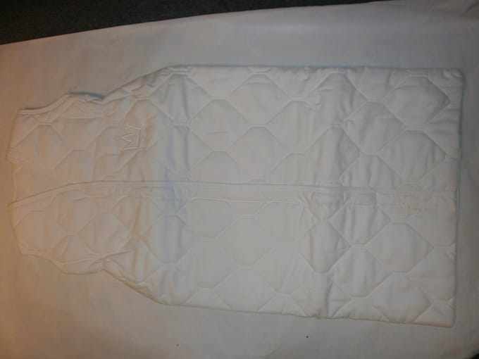 slaapzak kroon wit , plum plum , 90 cm zonder mouw