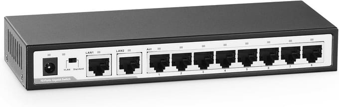 Netwerk Switch - Netwerk Splitter - Unmanaged Plug & Play