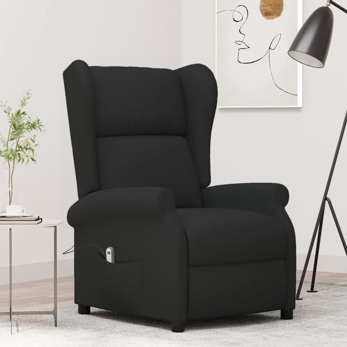 vidaXL - Fauteuil - verstelbaar - elektrisch - stof - zwart